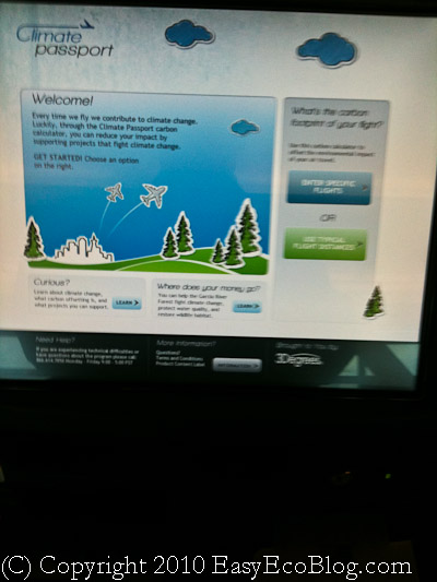 airplane carbon offset