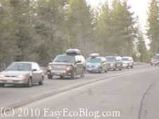 car with ski rack and storage box