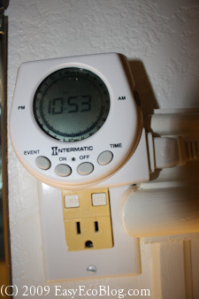 electricity Timer clock to save energy